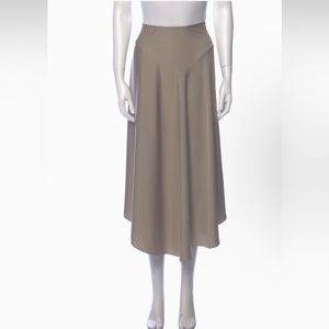 SOLD Lapointe Satin Midi Handkerchief Skirt
